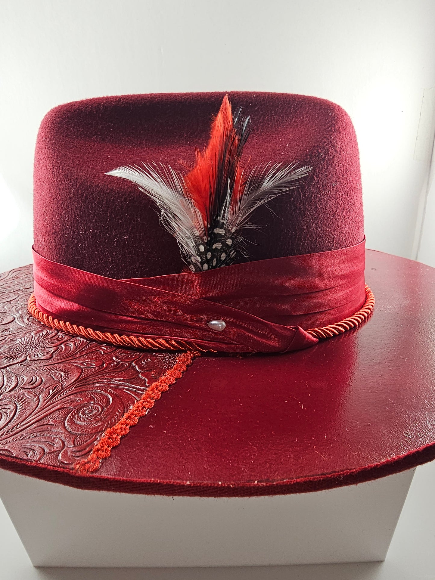 URBAN COWBOY CUSTOM Wide Wood Brim Fedora