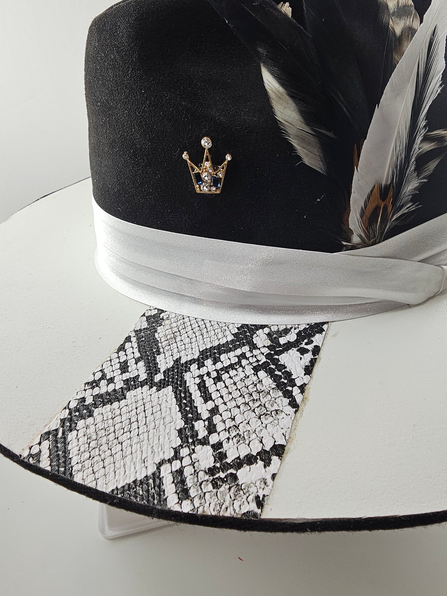 Custom Wide Brim Fedora Hat - Personalized Wooden Brim Hat