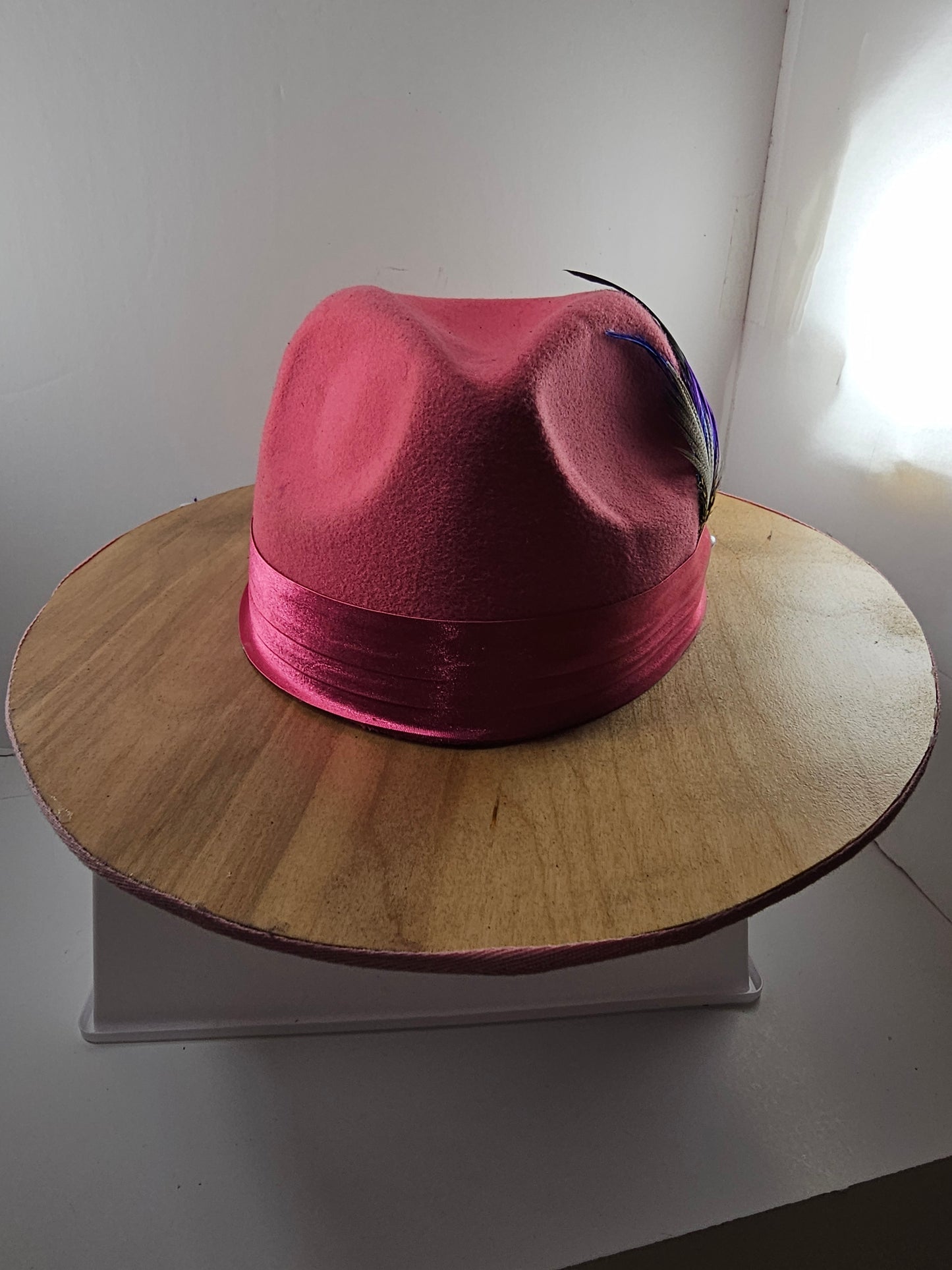 Wide Brim Flower Fedora Hat, Stylish & Vintage Women's Hat