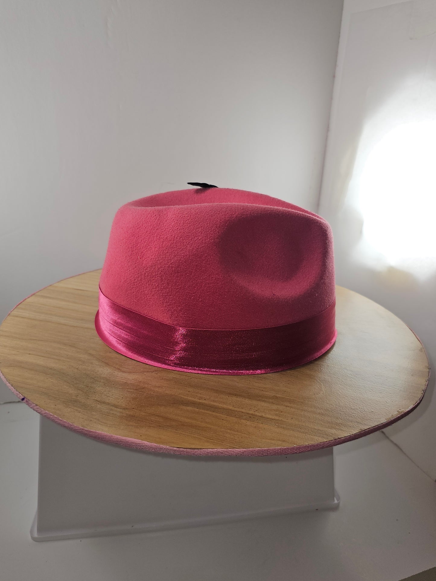 Wide Brim Flower Fedora Hat, Stylish & Vintage Women's Hat