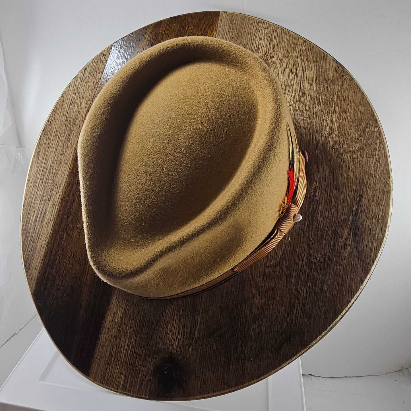 Stylish Wide wood brim fedora, gift for Men, gift for women, free shipping in USA
