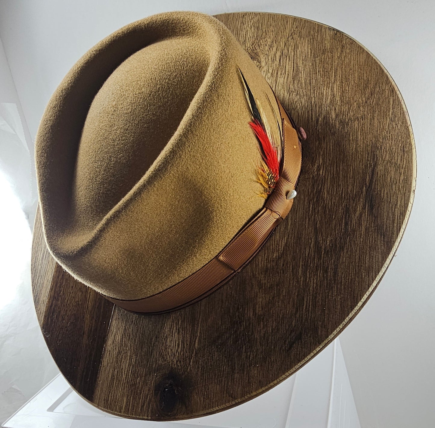 Stylish Wide wood brim fedora, gift for Men, gift for women, free shipping in USA