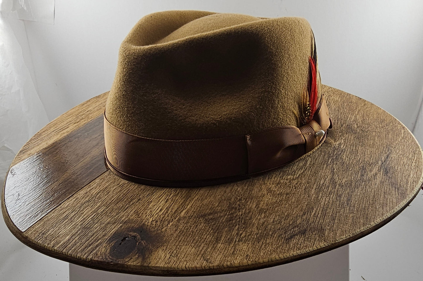 Stylish Wide wood brim fedora, gift for Men, gift for women, free shipping in USA