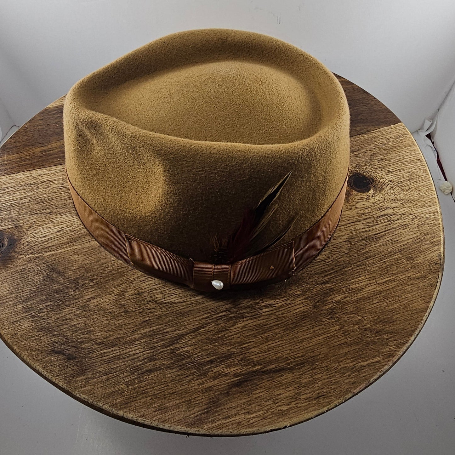 Stylish Wide wood brim fedora, gift for Men, gift for women, free shipping in USA