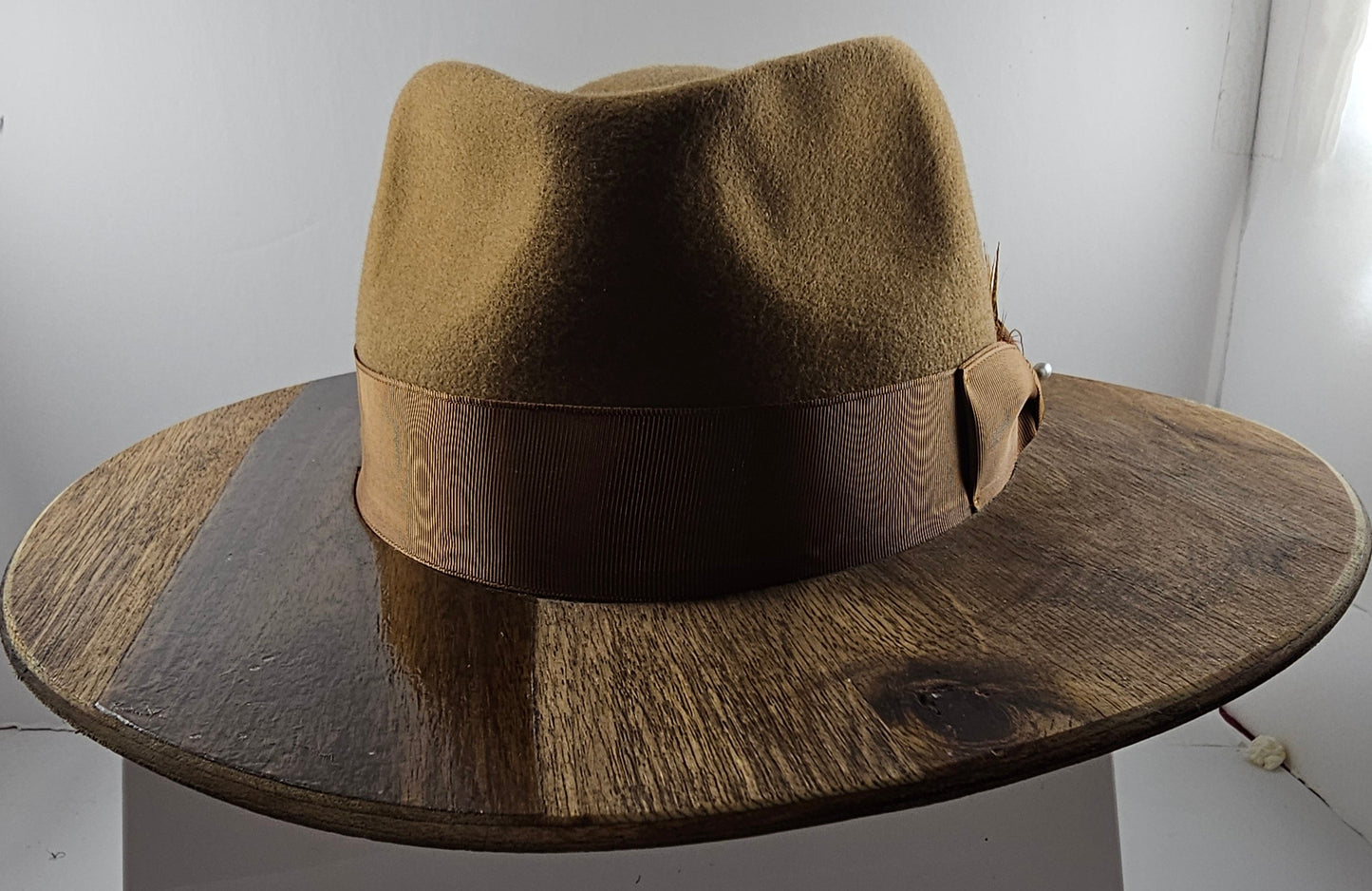 Stylish Wide wood brim fedora, gift for Men, gift for women, free shipping in USA