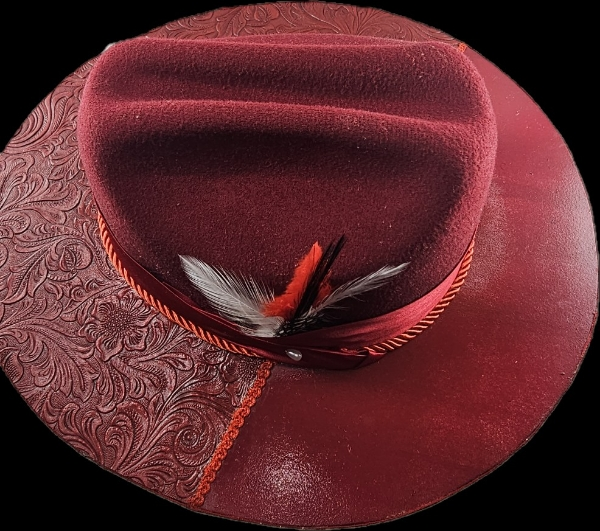 URBAN COWBOY CUSTOM Wide Wood Brim Fedora