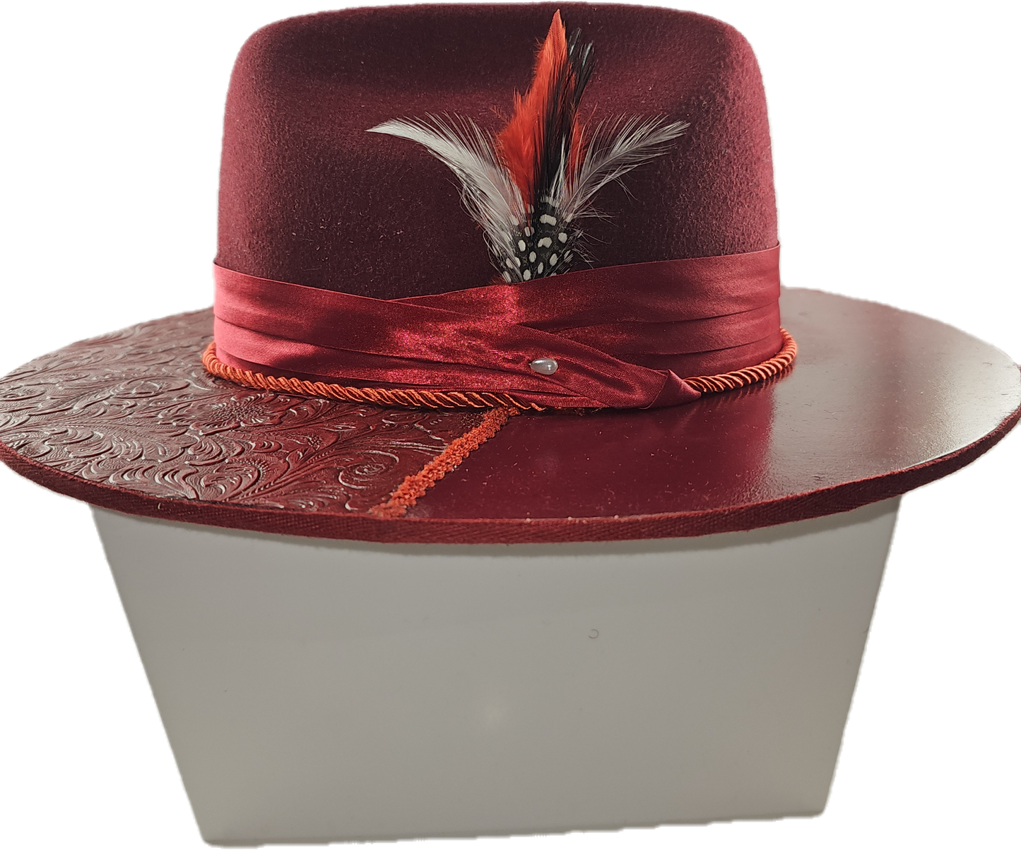 URBAN COWBOY CUSTOM Wide Wood Brim Fedora