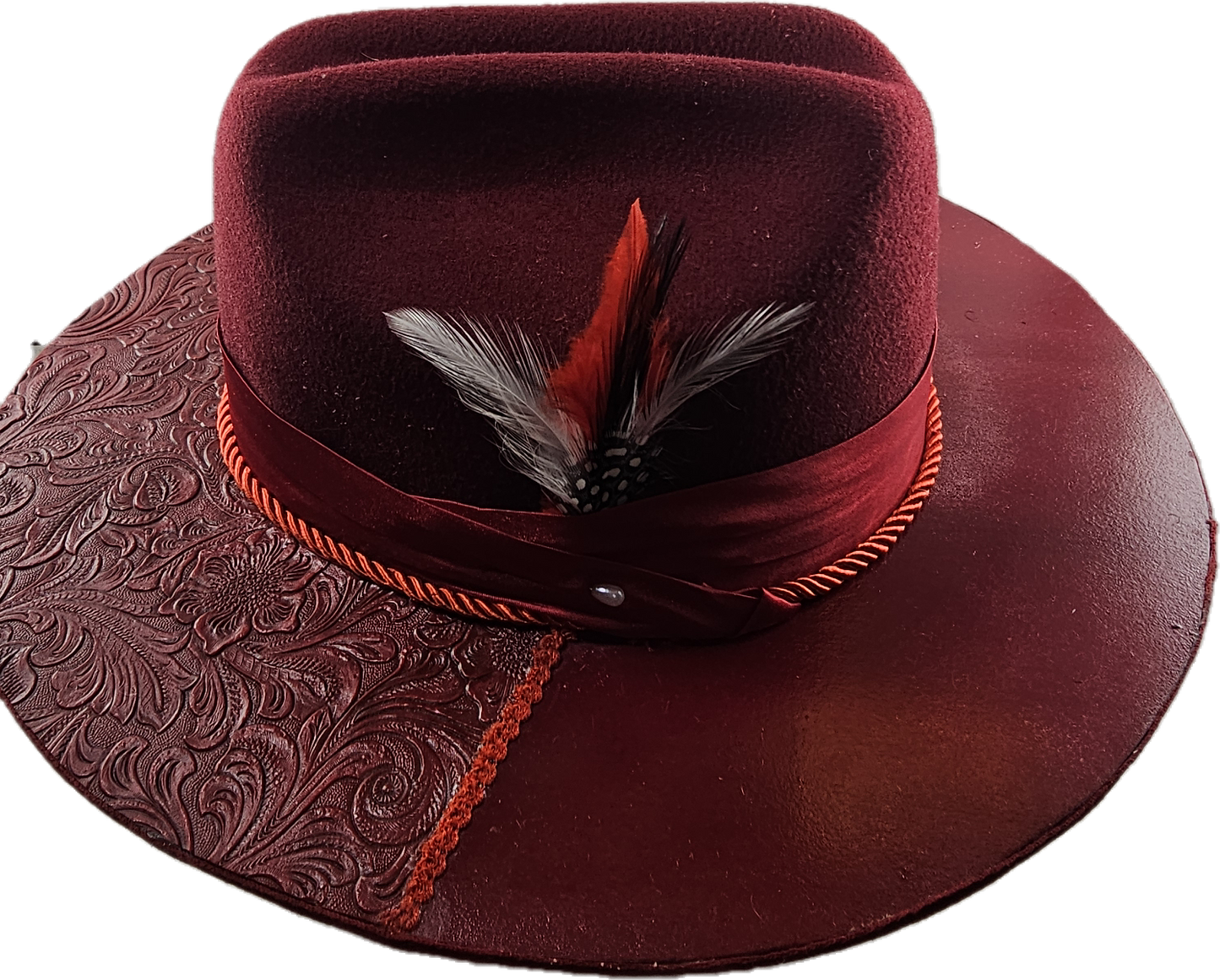 URBAN COWBOY CUSTOM Wide Wood Brim Fedora