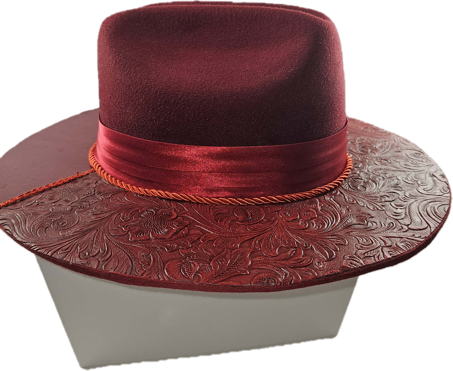 URBAN COWBOY CUSTOM Wide Wood Brim Fedora