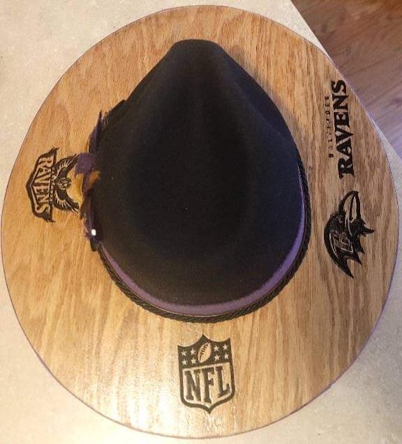 Baltimore Ravens Wood Brim Fedora