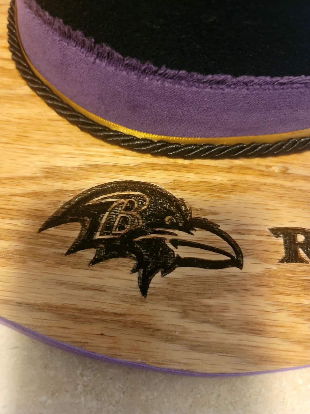 Baltimore Ravens Wood Brim Fedora