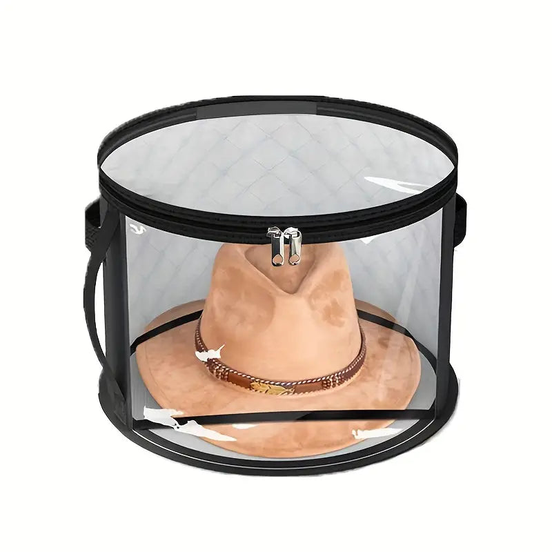 Clear Carry On Wood Brim Travel Case