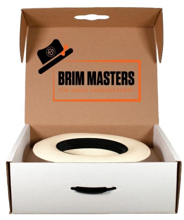 Custom Wide Brim Fedora Hat - Personalized Wooden Brim Hat