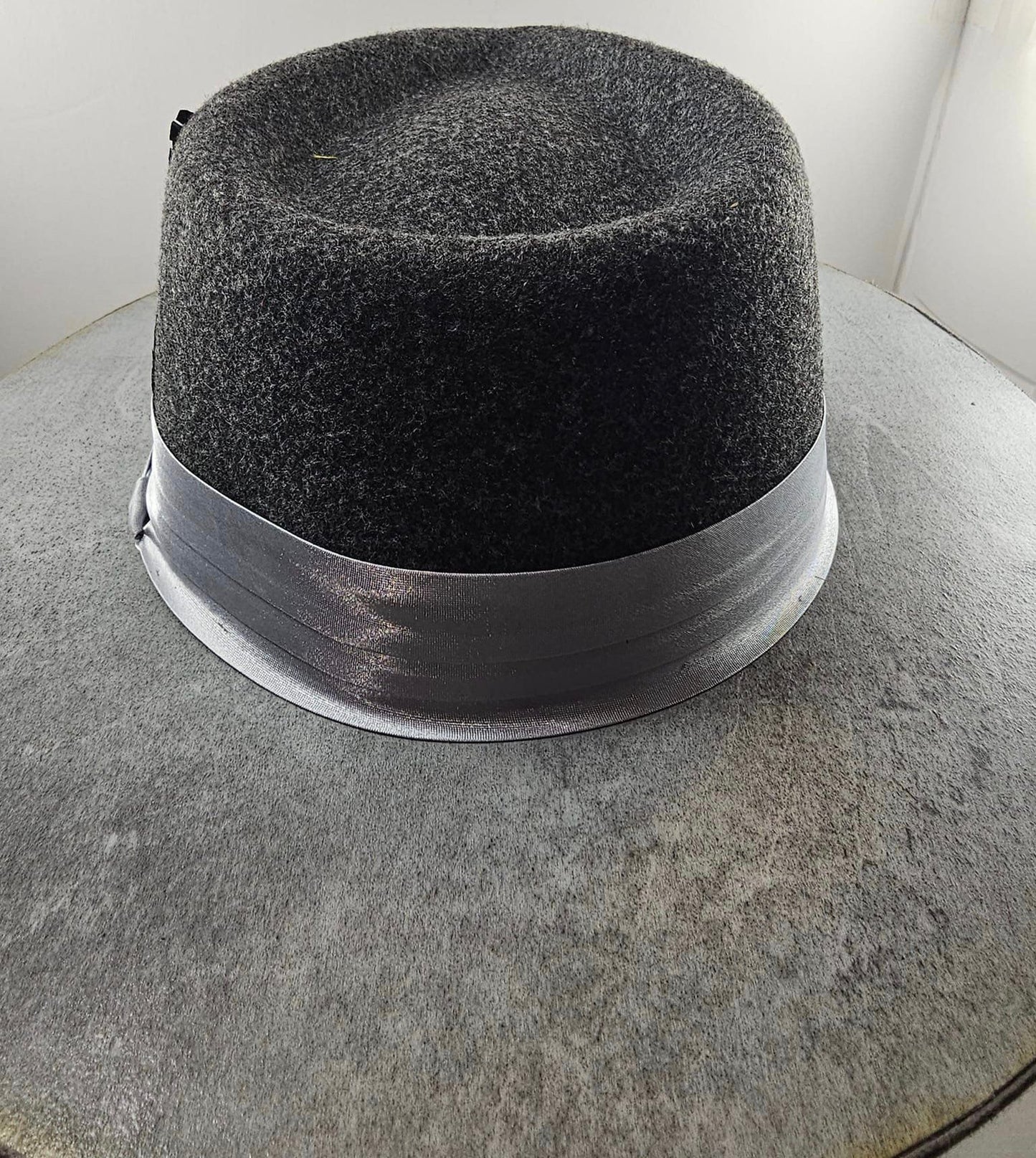 Silver Fox Wide Wood Brim Fedora