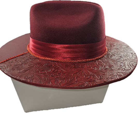 URBAN COWBOY CUSTOM Wide Wood Brim Fedora