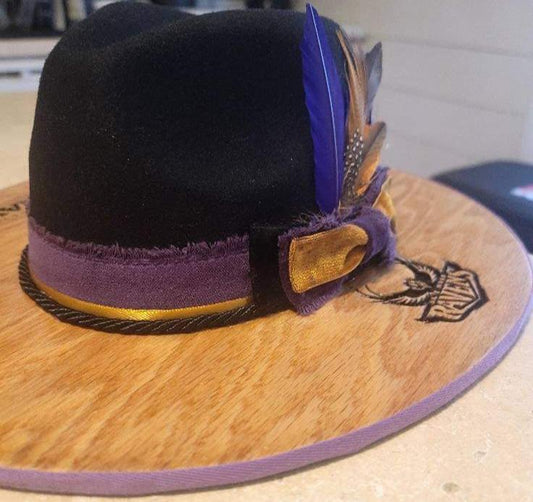 Baltimore Ravens Wood Brim Fedora