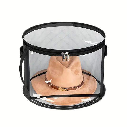 Clear Carry On Wood Brim Travel Case